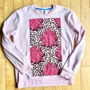 Vibrant Pink Floral Sweatshirt by MY, Size XXL